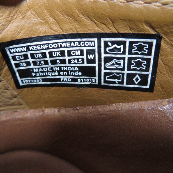 NWB KEEN Presidio Ii Mary Jane Shoes Womens 7.5 Cross Strap Flats Brown Leather - Picture 11 of 12